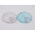 25ml PP Empty Plastic Spray Bottle Credit Card Shape Circle Frosted Clear
