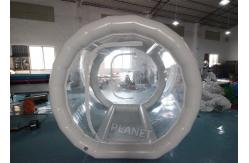 China 4mDia Transparent Clear Inflatable Dome Bubble Camping Tent With Airtight Tunnel supplier