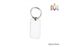 China 4mm Thickness Free Engraving SS304 Custom Shaped Keychains supplier