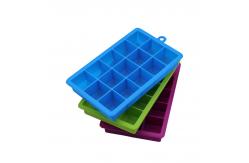 China Reusable Large Square 15 Cavity Silicone Ice Cube Mold supplier