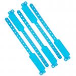 Adjustable Size Vinyl Event Wristbands Bracelets Custom With Snap Lock Closure