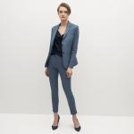 Stylish Light Blue Formal Pant Suit For Ladies Slim Fitting for sale