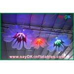 1m Dia Inflatable Hanging Lily Flower With RGB Lighting Decoration