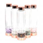 Heat Resistant Shatterproof Water Bottle , Non Toxic Glass Travel Water Bottle for sale