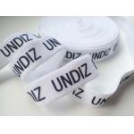 Printed Silicone Logo On Elastic Webbing Tape Customized Design