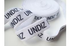 China Printed Silicone Logo On Elastic Webbing Tape Customized Design supplier