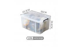 China 80L 120L 150L Clear Stackable Storage Bins Small Plastic Storage Containers supplier