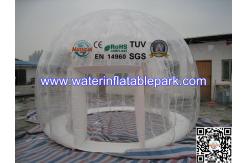 China Double Layer 4 M Diameter Inflatable Outdoor Bubble Tent / Clear Dome Tent supplier