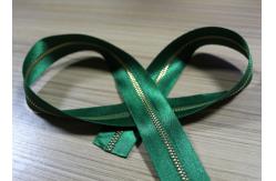 China Smooth Soft Satin Tape Sewing Invisible Zipper , Custom Silk Dress Metal Coat Zippers supplier