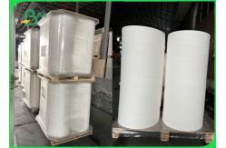 China 28gsm X 26mm Excellent Printability Drinking Straw Wrap Paper supplier