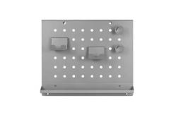 China Perfect Standing Desk Cable Management Rack with Functional Metal Pegboard and Storage supplier