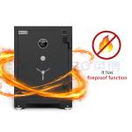 Secure What Matters Heavy-Duty Fireproof Safe with Fingerprint Lock Alarm System