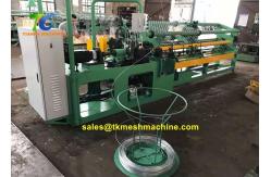 China 3000mm Making 2 Worms Chain Link Fence Machine With Compact Roll supplier