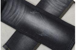 China Sanforizing Crosshatch Denim Fabric Slub Full Stretch 160cm 10.3 Once Black supplier