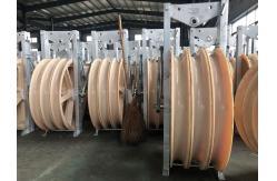 China 916 Mm Large Diameter Wheels Sheaves Bundled Wire Conductor Pulley Stringing Block supplier