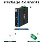 Mini Optical Fiber Converter Industrial Ethernet Switch Poe Switch DC48V Input