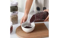 China 7 Pieces Pantry Food Container Sets Eco Friendly Transparent Stackable supplier
