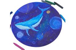 China Matte Surface Round Blank Art Canvas Panels DIY Painting Pure Cotton Canvas Board supplier