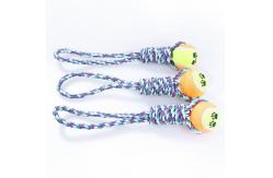 China Teeth Cleaning Pet Dog Toy , Cute Puppy Doll With Chew Rope 32CM Height supplier