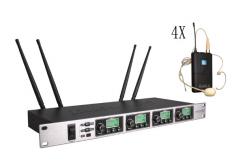 China One with four Wireless Meeting Room Microphone System Adopt CPU Control SR-6004 supplier