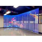 Highly Stable Indoor Transparent LED Transparent Screen With Weatherproof Ultra-Thin Panel Design for sale