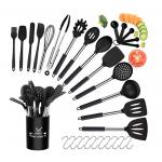Meltproof Stainless Steel And Silicone Cooking Utensils Heat Resistant for sale
