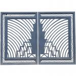 Australia Style Courtyard Wall Gate With Sliding Open Design Customizable Size