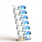Collapsible 12Wire Pockets Floor Display Stand For Calendar for sale