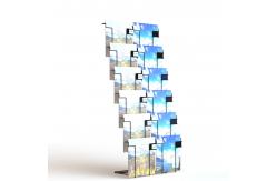 China Collapsible 12Wire Pockets Floor Display Stand For Calendar supplier