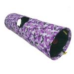 Collapsible Peephole Purple Polyester Long Cat Tunnel for sale