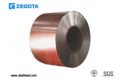 China 0.01-0.05mm Copper Coated Steel Sheet Multilayer Cold Rolling Technology supplier