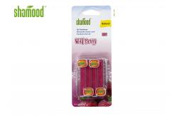 China Wild Berry Fragrance Auto Air Freshener Vent Plastic 4 Sticks Customized supplier