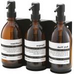 Sustainable Wall Mount Adjustable Height Soap Dispenser Holder for Refillable Bottles for sale
