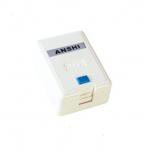 RJ45 Keystone Jack Single Port Surface Mount Box With High Impact Housing for sale