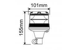 China 10V - 36V Signal Beacon Customized Forklift Strobe Lights DIN Stem Base supplier