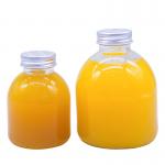 Transparent Frosted 350ml 500ml Beverage Juice Glass Bottles With Screw Lid