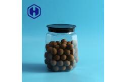 China Lollip Pop 1150ml Cookie Plastic Transparent Jars With Sensitive Liner supplier
