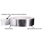 Self Adhesive Aluminum Foil Glass Cloth Tape Cold Weather HVAC for sale