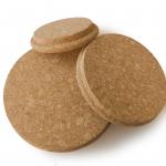 Eco Dampproof Candle Jar Cork Lid 2.5*2.2*0.8in for sale