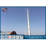 Zinc Coated Electrical Tubular Steel Poles For Transmission Line Project Q345 for sale
