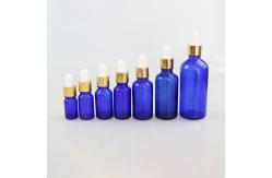 China Matt Blue Essential Oil Empty Glass Bottle Reusable And Recyclable supplier