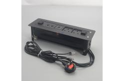 China All Aluminum Automation System Electrical Plug Tabletop Outlet With Led Switch supplier