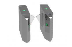 China BLDC Motor Acrylic Wing Automatic Flap Turnstile SUS304 Retractable supplier