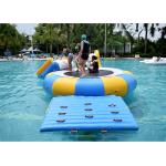 China Inflatable Water Trampoline Water Sport Toys , Inflatable Water Games for sale