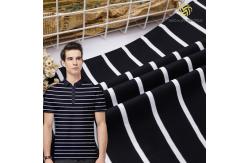 China 100 Cotton T Shirt Fabric Striped Soft Material 175gsm For Home Textiles supplier