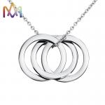 55CM Chain Russian Ring Engraved Name Necklace for sale