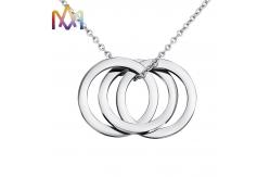 China 55CM Chain Russian Ring Engraved Name Necklace supplier