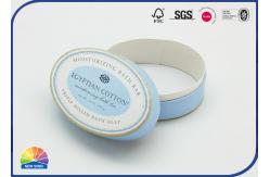 China Printed Oval Soap Oblong Paper Package Tube Matte Lamination Customized Size supplier