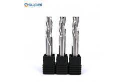 China CNC Wood End Mill Cutters Compression Wood Router Bits 1 / 4 Shank supplier