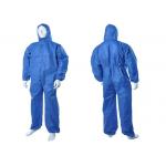 Chemical Resistant Disposable Hooded Coveralls , Flame Retardant Disposable Coveralls for sale